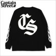 画像1: CAPTAIN STREET Old CS L/S Tシャツ BLACK キャプテンストリート (1)