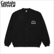 画像1: 【送料無料】CAPTAIN STREET AUTHENTIC コットンカーディガン BLACK キャプテンストリート (1)