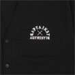 画像5: 【送料無料】CAPTAIN STREET AUTHENTIC コットンカーディガン BLACK キャプテンストリート (5)