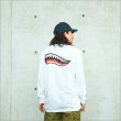 画像3: CAPTAIN STREET Shark Mouth L/S Tシャツ WHITE キャプテンストリート (3)