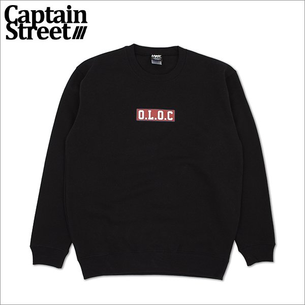 画像1: 【送料無料】CAPTAIN STREET SUP クルーネックスウェット BLACK キャプテンストリート (1)