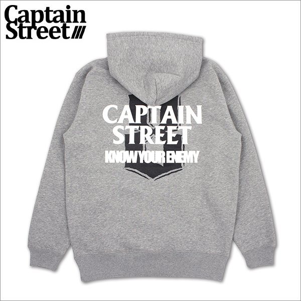 画像1: 【送料無料】CAPTAIN STREET KYE P/Oパーカー GRAY キャプテンストリート (1)