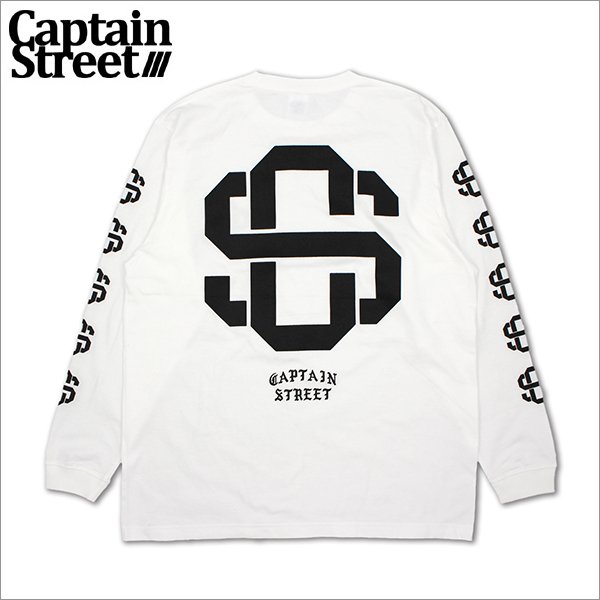 画像1: CAPTAIN STREET eighty L/S Tシャツ WHITE キャプテンストリート (1)