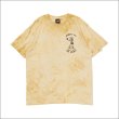 画像2: Deviluse デビルユース Born to Be Free Tシャツ YELLOW TIEDYE (2)