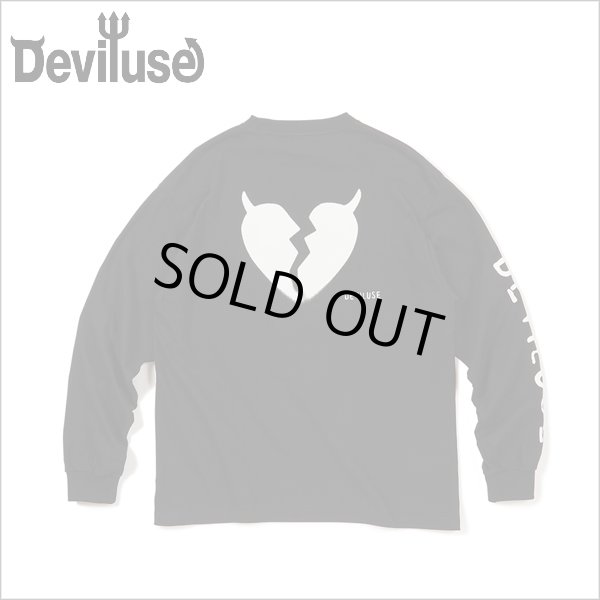 画像1: Deviluse デビルユース Stencil L/S Tシャツ BLACK (1)