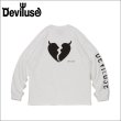 画像1: Deviluse デビルユース Stencil L/S Tシャツ WHITE (1)