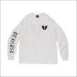 画像2: Deviluse デビルユース Stencil L/S Tシャツ WHITE (2)