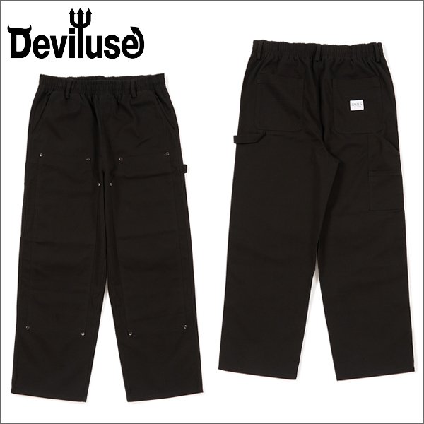 画像1: 【送料無料】Deviluse デビルユース Work パンツ BLACK (1)