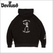 画像1: 【送料無料】Deviluse デビルユース Bone to be free P/Oパーカー BLACK (1)