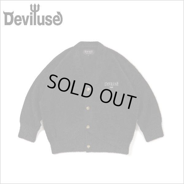 画像1: 【送料無料】Deviluse デビルユース Mohair カーディガン BLACK (1)