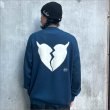 画像3: 【送料無料】Deviluse デビルユース Heartaches Knit Crewneck NAVY (3)