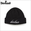 画像1: Deviluse デビルユース Script ビーニー BLACK (1)