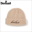 画像1: Deviluse デビルユース Script ビーニー KHAKI (1)