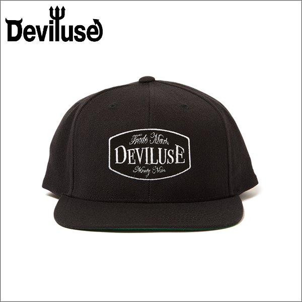 画像1: Deviluse デビルユース Trade Mark スナップバックキャップ BLACK (1)