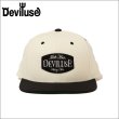 画像1: Deviluse デビルユース Trade Mark スナップバックキャップ BLACK/NATURAL (1)