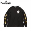 画像1: Deviluse デビルユース Sacred Heart L/S Tシャツ BLACK (1)