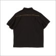 画像2: 【送料無料】Deviluse デビルユース Leopard Open Collar S/Sシャツ BLACK (2)