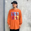 画像3: GoneR ゴナー Rose Jesus L/S Tシャツ TEXAS ORANGE (3)