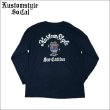 画像1: KustomStyle カスタムスタイル CACTUS SUR CALIFAS L/S Tシャツ NAVY (1)