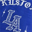 画像4: 【送料無料】KustomStyle カスタムスタイル LA BANDANA プルオーバーパーカー ROYAL BLUE (4)