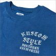 画像5: 【送料無料】KustomStyle カスタムスタイル SHADES クルーネックスウェット BLUE (5)