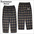 画像1: 【送料無料】KustomStyle カスタムスタイル SUPREME QUALITY '24 CHECK パンツ BLACK/TAN (1)