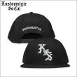 画像1: KustomStyle カスタムスタイル CHISOX スナップバックCAP BLACK (1)