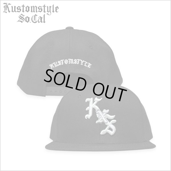 画像1: KustomStyle カスタムスタイル CHISOX スナップバックCAP BLACK (1)