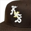 画像2: KustomStyle カスタムスタイル CHISOX スナップバックCAP BROWN (2)