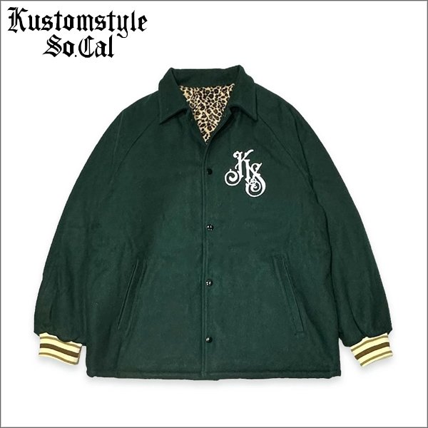 画像1: 【送料無料】KustomStyle カスタムスタイル PLAQUE CAR CLUB JKT GREEN (1)