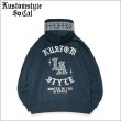 画像1: 【送料無料】KustomStyle カスタムスタイル LA BANDANA プルオーバーパーカー DARK NAVY (1)