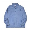 画像2: 【送料無料】KustomStyle カスタムスタイル STARLITE L/Sワークシャツ CHAMBRAY (2)