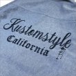 画像5: 【送料無料】KustomStyle カスタムスタイル STARLITE L/Sワークシャツ CHAMBRAY (5)