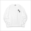 画像2: KustomStyle カスタムスタイル OLDENGLISH OUTLINE L/S Tシャツ WHITE (2)