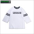 画像1: 【送料無料】MxMxM マジカルモッシュミスフィッツ MxMxM どろどろ FOOTBALL Tシャツ WHITE (1)