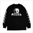 画像2: 【送料無料】SKULL SKATES スカルスケーツ Logo L/S Tee BLACK/WHITE (2)