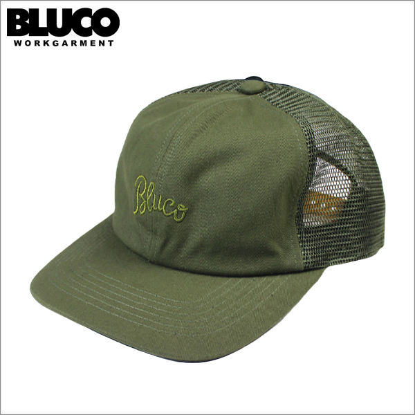 BLUCO ブルコ MESH CAP -Script- OLIVE