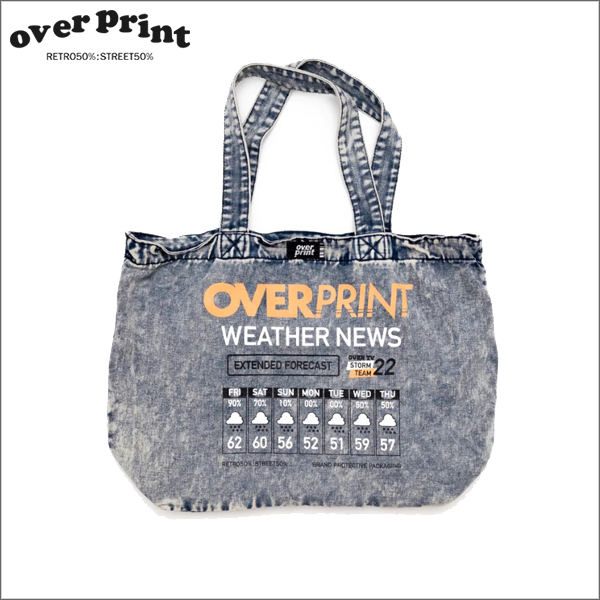 over print トートバッグ